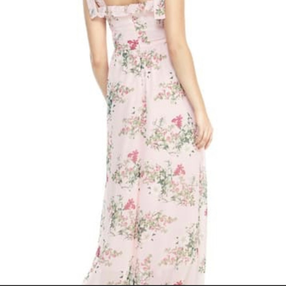 Gal Meets Glam Pink Floral Maxi Dress